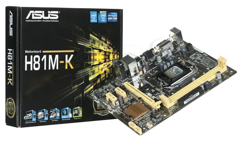 ASUS H81M-K Intel H81 Soket 1150 DDR3 1600MHz DVI&VGA Anakart