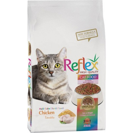 Reflex Renkli Taneli Yetişkin Kedi Maması 3 kg