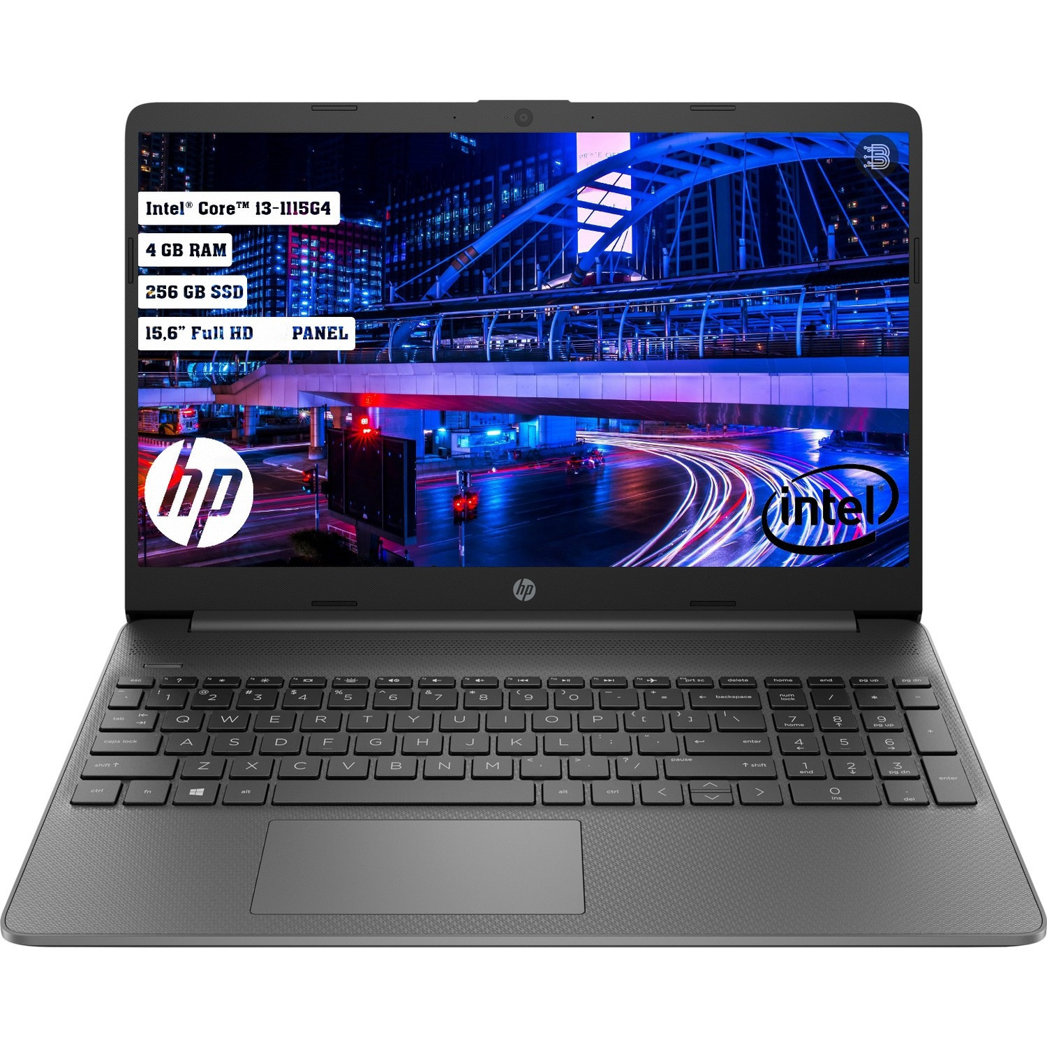 HP 2N2W7EA 15s-fq2047nt I3-1115G4 4GB 256GB 15.6 DOS Taşınabilir Bilgisayar